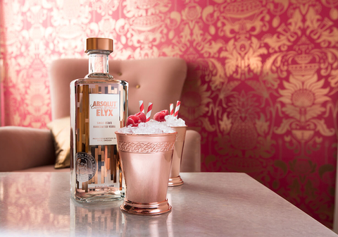 Absolut Elyx Vodka Raspberry Mule cocktail - 2017 National Vodka Day recipes